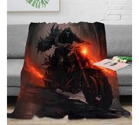 RUASVENNS Jinetes Fantasmas Impresa 3D Death Caballero Manta Manta Microfibra Mullida Cubierta De Cama Multiusos Suave Acogedora Y Cálida para Niños Adultos，para Adultos Y Niños 70x80inch(180x200cm)
