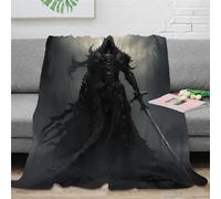 RUASVENNS Jinetes Fantasmas Manta Manta Impresa 3D Death Caballero Microfibra Cubierta De Cama Multiusos Mullida Suave Acogedora Y Cálida para Niños Adultos，para Adultos Y Niños 60x80inch(150x200cm)