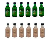 Ruavieja Pack de Mini Botellas de Licor de Hierbas y Crema de Orujo - Miniaturas de 5 iferentes Combinaciones - Ideal para Regalo, Celebraciones y Eventos