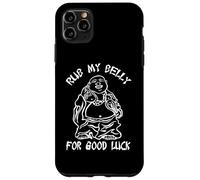 Rub My Belly For Good Luck - Camiseta Divertida con Texto en inglés Buda Carcasa para iPhone 11 Pro MAX
