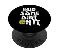 Rub Some Dirt On It Gráfico de softball PopSockets PopGrip Adhesivo