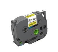 Ruban Adhésif Compatible con étiquette TZ S641 TZe 18mm Ruban Adhésif Solide Noir Sur Jaune Compatible con suministros de impresora Modelos de impresoras de etiquetas para número de pieza S641 TZe