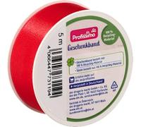 Ruban cadeau, rouge satiné, 5 m - Marque DM Allemagne - Compatible avec profissimo - Geschenkband, Satin rot, 5 m