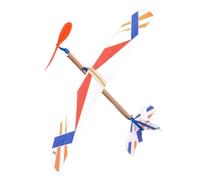 Rubber Band Powered Airplane, Model Toy Glider, 20.08x17.32 Inches Outdoor Aircraft Flyer, Lightweight Foam Construction Kit, Easy Assembly Launch Toy, for Beach Backyard Camping Party Children Fun
