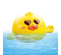 Rubber Bath Duck Toy for Babies - Floating Duck Tub Toy for Water Play | Interactive Preschool Learning Toy, Sunglasses Duck for Bathtub, Pool, Beach, Parties, Fun for Boys and Girls