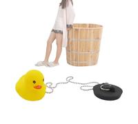Rubber Bath Plug and Chain - Rubber 5x5x8cm | Cartoon Drain Stopper, Floating Bath Tub Plug | Universal Sink Bathroom Stopper For Duck Giraffe Starfish Sea Whale Bathtubs