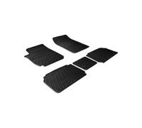 Rubber Car Mats GL 0115 Set de Alfombras de Goma con Perfil, 5 Unidades