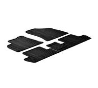 Rubber Car Mats GL 0154 Set de Alfombras de Goma con Clips de Montaje T y Perfil, 5 Unidades