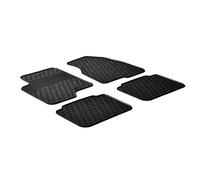 Rubber Car Mats GL 0181 Alfombras de Goma, 4 Piezas