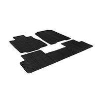 Rubber Car Mats GL 0306 Alfombrillas de Goma para Coche, Color Negro
