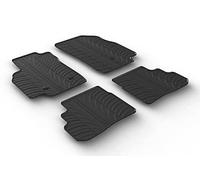 Rubber Car Mats Set alfombra de ma Karl Plus Clips de montaje T perfil, 4 piezas
