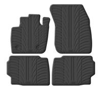 Rubber Car Mats-Set de alfombras de goma más Clips de montaje T, perfil, 4 unidades