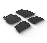 Rubber Car Mats-Set de alfombras de goma para Mitsubi Space Star más Clips de montaje T, perfil, 4 unidades