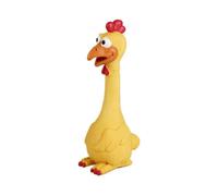 Rubber Chicken Squeaky Dog Toys for Small, Medium Or Large Pet Breeds, Play Fetch, Reduce Separation Anxietyyellow