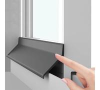 Rubber Door Rain Drip Guard Self-Adhesive 2M(6.56FT), Deflector, Outdoor and Window Guards House, Drips Edge Diverter(4.5CM(1.77IN))