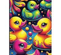 Rubber Duck Notebook: Cute Ducky Book | 120 College Ruled Pages | Colorful and Vibrant Kawaii Journal | 8.5" x 11" Size
