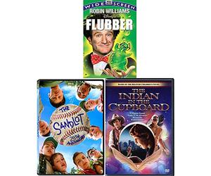 Rubber Green Goo Flubber Disney Robin Williams Children's Films: The Indian in the Cupboard + Sandlot 25th (DVD fun family Imagination Movie Bundle)
