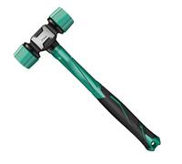 Rubber Hammer - Rubber Hammer Mallet, Double-Faced Soft Hammers Mallet | Ergonomic Grip Handle for Camping Woodworking Flooring Tent Stakes Accessories for Home | Tpu+cast Iron+pp