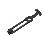 Rubber Hood Latch - Black T-Handle Rubber Hood Catch, Draw Latches With Brackets, Flexible Cabinet Lock, Safety Locks For Furniture, Kitchen