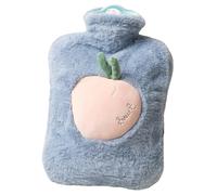 Rubber Hot Water Bottle with Cute Plush Soft Cover, Cartoon Fruit Faux Fur Hots Water Bottle,Soft Warm Plush Hot Waters Bag for Hand Feet Warmer/Neck and Shoulder