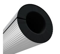 Rubber Insulation Tube Cover, Aluminum Foil Pipe Covers, Ac/Industrial pipe insulation, Freeze Protection(ID20mm/TH20mm)