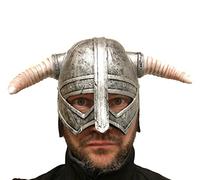 Rubber Johnnies TM Viking Cuerno Casco Nórdico Warrior PVC Película Calidad Cabeza Completa Jersey