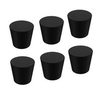 Rubber Plug Set, Solid Seal Stopper Caps, 6pc Flexible Leak Block Covers, Elastic Rubber Compression Build, Multi Use Tube Pot Plug Tool, Test Tubes Plant Pots Outdoor Garbage Shower Use 1.34x1.14 in