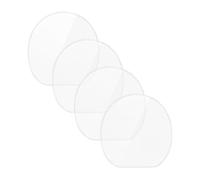 Rubber Protective Film - Clear Adhesive Racket Cover 4 Pieces Set, 6.5x6.5x0.39 Inches Pong Paddle Protector Sheet, Anti Dust Table Tennis Rubber Guard Film for Gym Training Maintenance