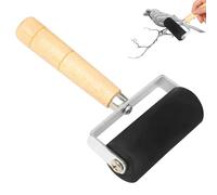Rubber Roller,Wallpaper Roller with Wooden Handle | Paint Brush, Stamping Tool for Printmaking Wallpaper Paper Transfer Printing Scrapbooking Art