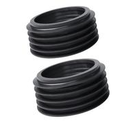 Rubber Sewage Pipe Sealing Ring for Water Tank Toilet Drainage System, 90mm to 110mm Conversion Black Plumbing Accessories 2 Pack(Five floors)