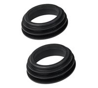 Rubber Sewage Pipe Sealing Ring for Water Tank Toilet Drainage System, 90mm to 110mm Conversion Black Plumbing Accessories 2 Pack(Three floors)