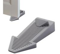 Rubber stop wedge - durabl non slip blocker, portable safety stopper | angled grip traction stopper, thick floor holding device, perfect for office home hallway entry on various flooring