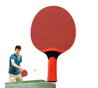Rubber Table Tennis Paddles, Table Tennis Racket Rubber Grip, Indoor Outdoor Racquet Game, Professional Racquet Sport Equipment for Kids Adults, High-Performance Table Tennis Paddle Set for All Age