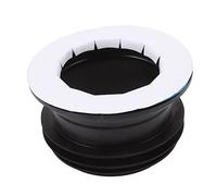 Rubber Toilet Sealing Ring Toilet Gasket Ring Ring for Toilet Bowl Toilet Wax Ring Toilet Bowl Accessories (Black)