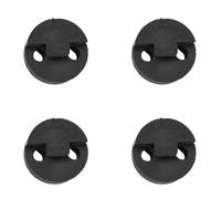 Rubber Violín Silenciador - Práctica Sordina de Goma para Principiantes, Viola y Violín (Negro) (4 Redondos)