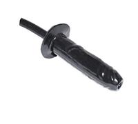 Rubberfashion Dildo de látex - Clíster de látex pene medio - Dildo realista con tubo para mujeres y hombres 12,5 x 3 cm negro 0,4mm talla única