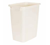 Rubbermaid Basurero, bisque, 12.9 pulgadas de largo x 9 pulgadas de ancho x 15 pulgadas de alto, capacidad de 21 cuartos de galón