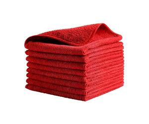 Rubbermaid Commercial 1820577 microfibra gamuza de economía, 12 por 30,48 cm, rojo (Pack de 24), 12" x 12", rosa, 24