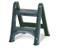 Rubbermaid Commercial 4209 EZ Step - Taburete plegable (2 pasos), 2, gris