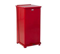 Rubbermaid Commercial - Los Defensores De Los frontal Step-On papelera con forro interior de plástico, 24 L, Rojo, fgst24eplrd