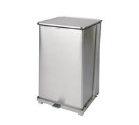 Rubbermaid Commercial Productos fgst40sspl Step-On contenedor (cuadrado, 40-gallon, acero inoxidable)