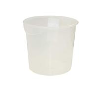 Rubbermaid Commercial Products 17L redondo recipiente de almacenaje, transparente