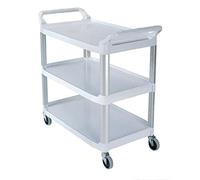 Rubbermaid Commercial Products 1814567 Caro Abierto con Barras Metálicas, Blanco