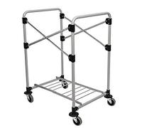 Rubbermaid Commercial Products 1871643 Carro X Plegable, Plata, 150L, 51.6 cm x 61.3 cm x 83.9 cm