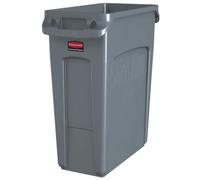 Rubbermaid Commercial Products 1971258 Contenedor con Canales de Ventilación 60 L, Gris