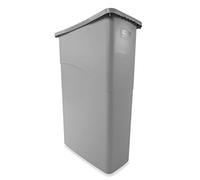 Rubbermaid Commercial Products 3540 Slim Jim - Cubo de basura, capacidad de 23 galones, gris