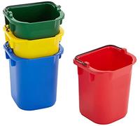 Rubbermaid Commercial Products - Cubos de desinfección (4,73 L), color rojo, amarillo, azul y verde