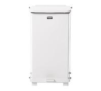 Rubbermaid Commercial Products Defender FGST12EPl - Contenedor con forro plástico, capacidad de 45 l, blanco,