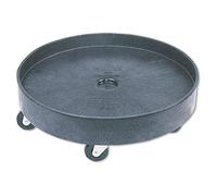 Rubbermaid Commercial Products Dolly - Base universal con ruedas para mover cubo de basura, color negro