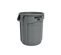 Rubbermaid Commercial Products FG295700BLA Papelera Rectangular con Tapa Basculante, Capacidad de 39 L, Negro